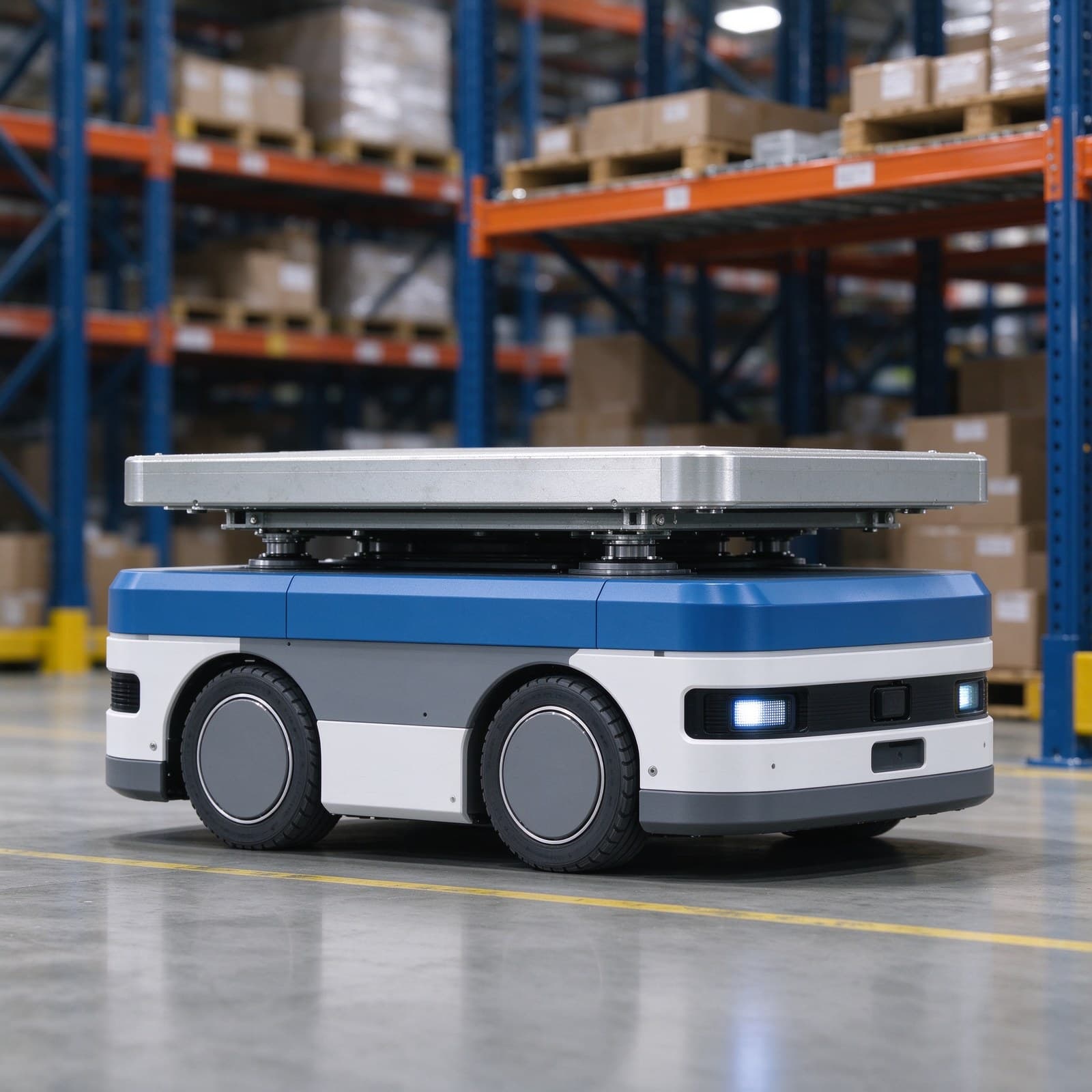 3t Latent AMR Mobile Robot for Shelf and Cart Transport