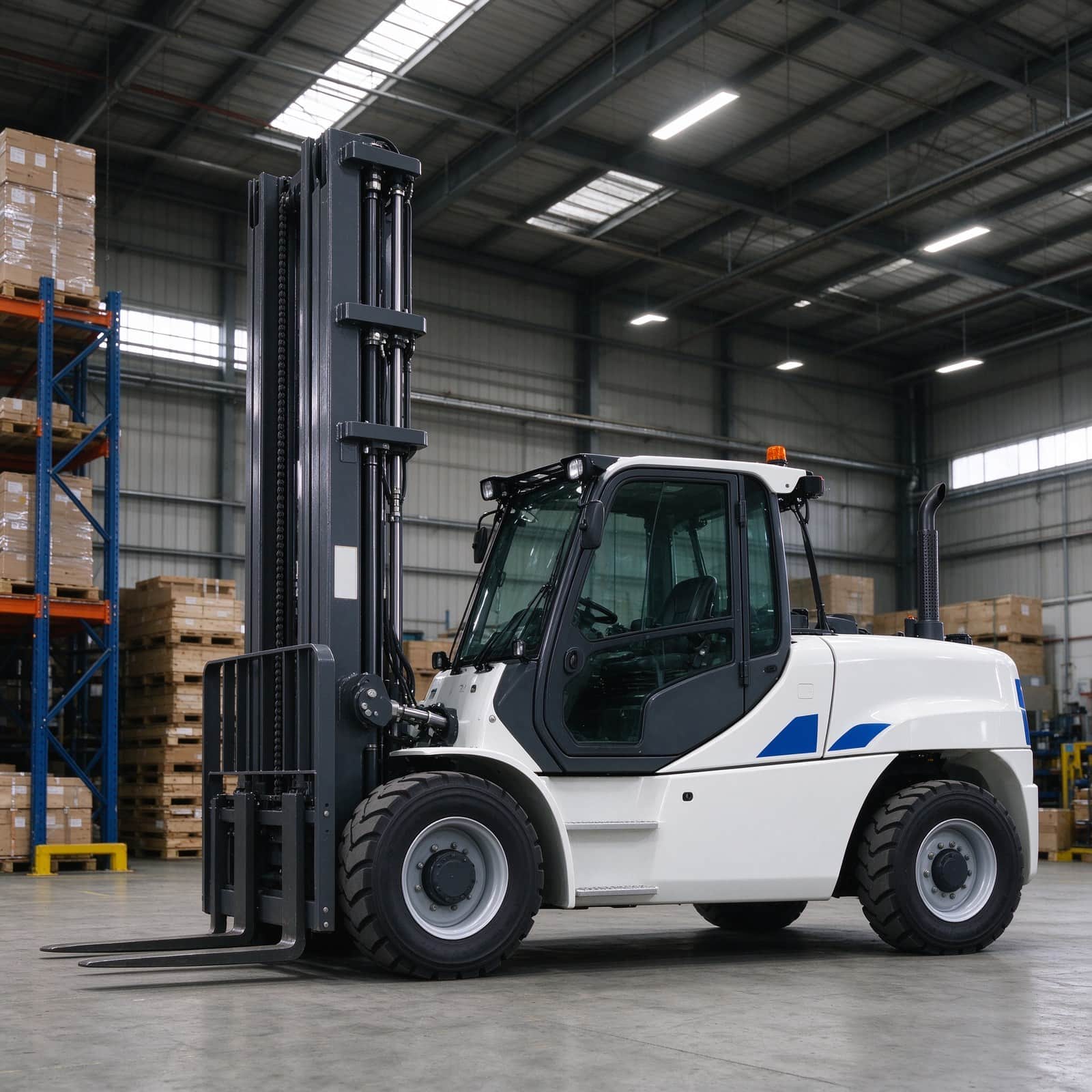 1.2-2 Ton Electric Reach Stacker with German Steel Mast