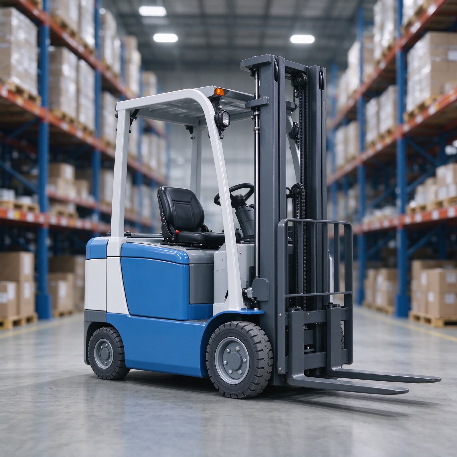 1t Compact Counterbalance AGV Forklift with PU Tires