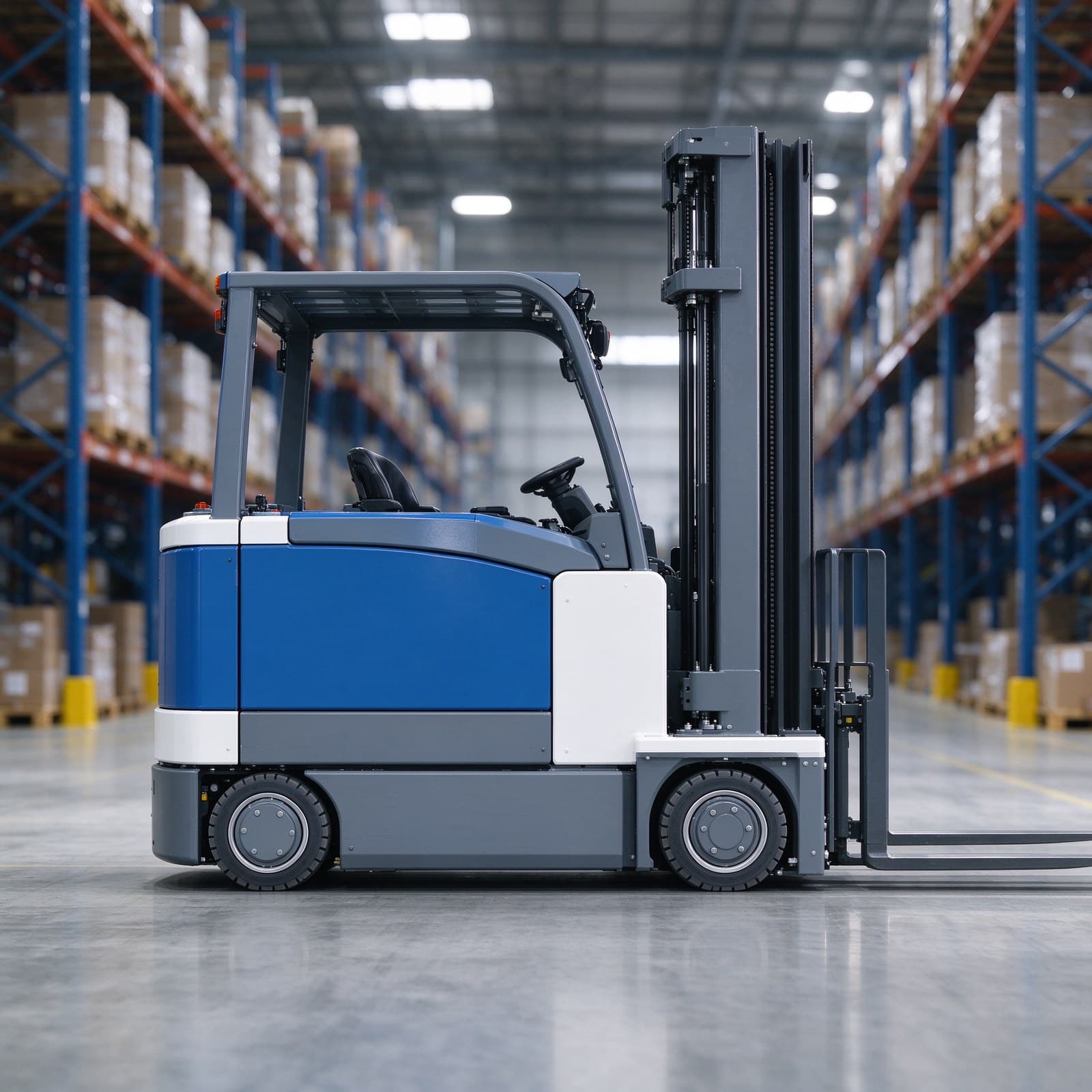 1t Omnidirectional Narrow Aisle AGV for 1.7 Meter Aisle Warehouses