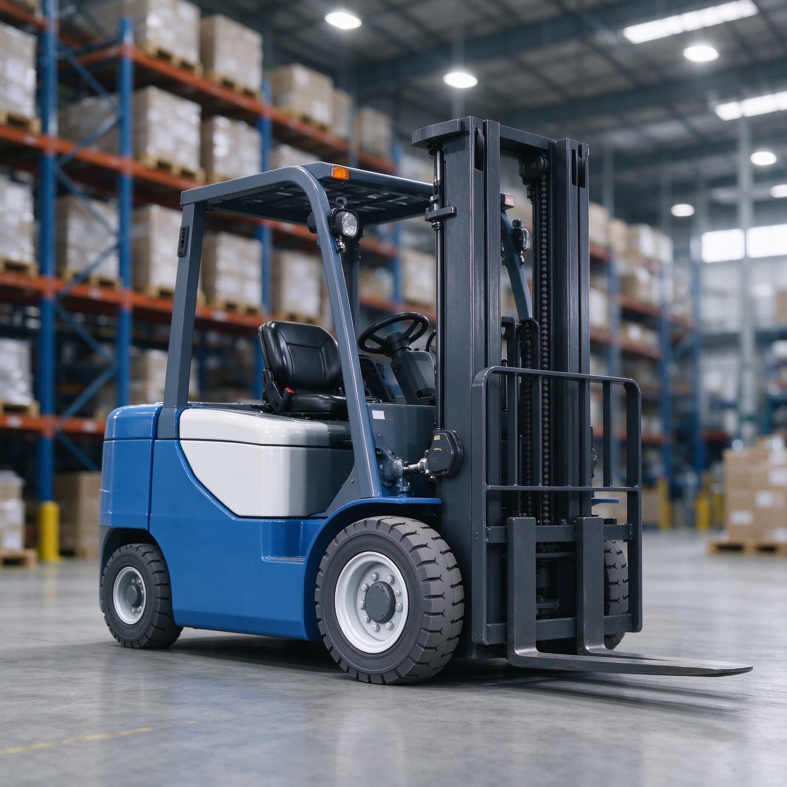 2.5t Outdoor Counterbalance AGV with Rubber Tires and Quick Swap Battery