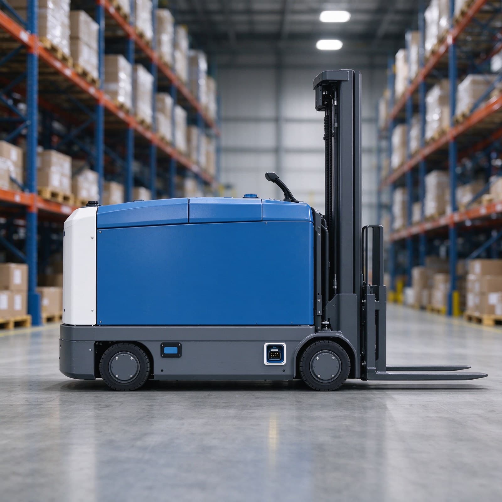 10t Heavy-Duty Pallet AGV Forklift with 96V Auto-Recharge