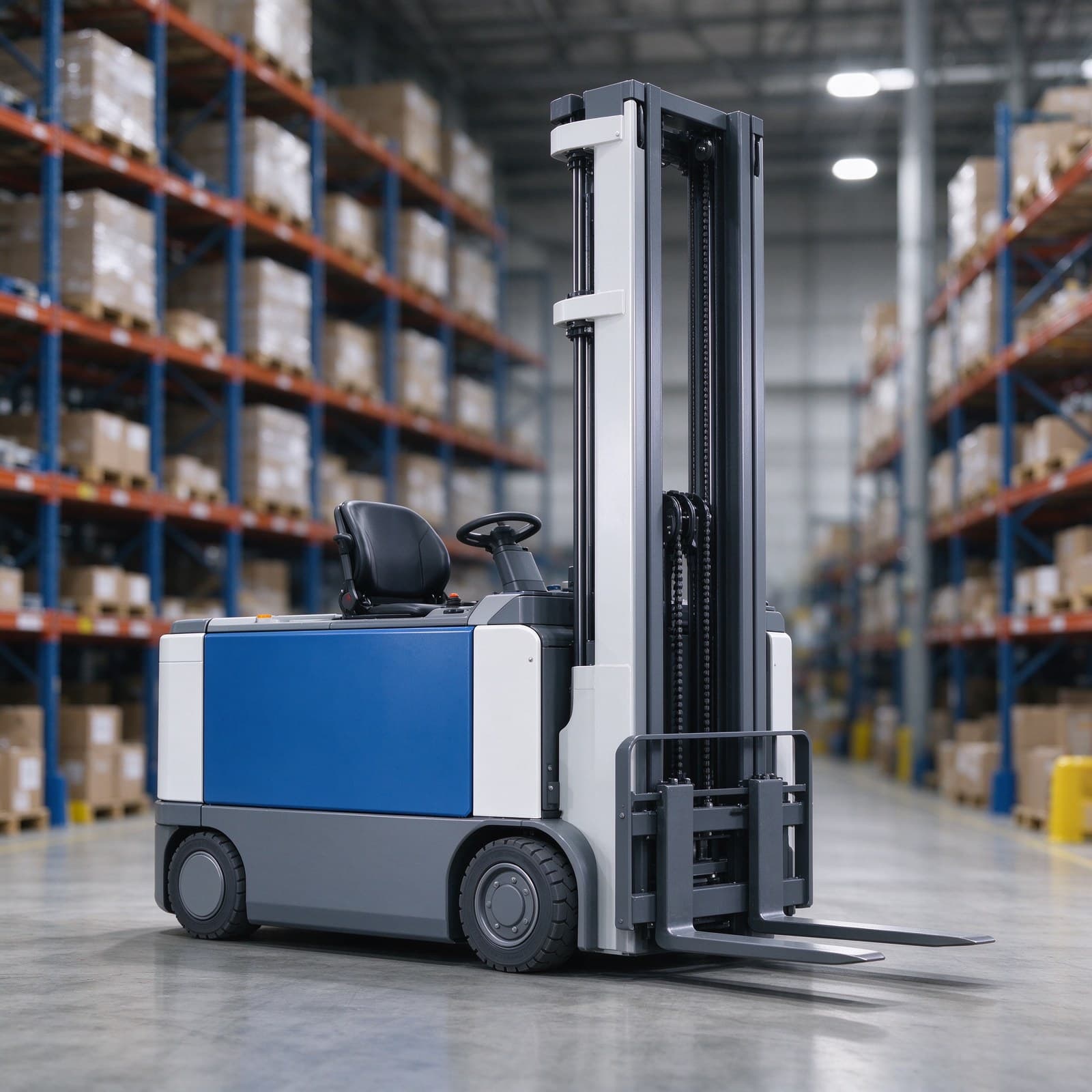 2.5t Moving-Mast Reach Truck AGV with Fast 500 mm/s Lifting