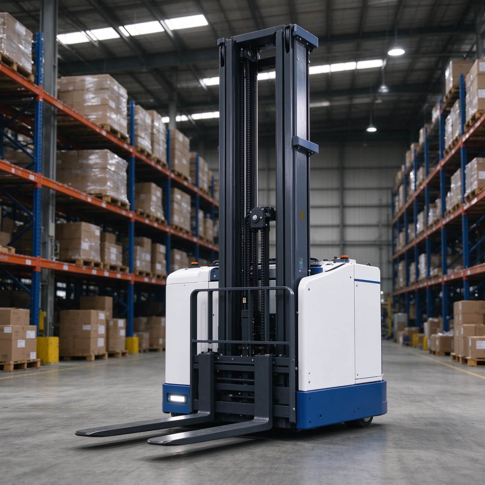 2 Ton Autonomous AGV Electric Stacker, 4m Lift