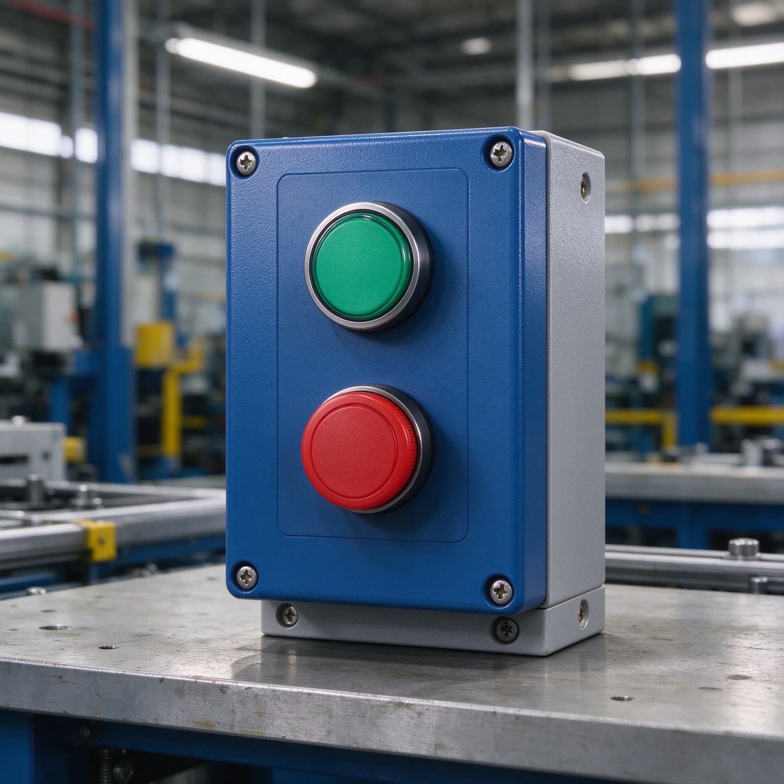 Button Switch for Reliable AGV and AMR Mobile Robot Integration