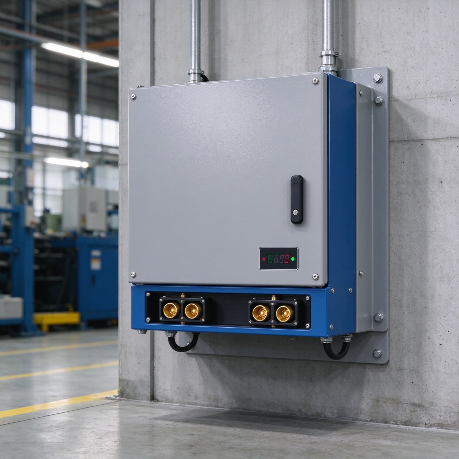 Contact Charging Unit for AGV Power Supply with Current Range 0-100A, Guide port Bell mouth