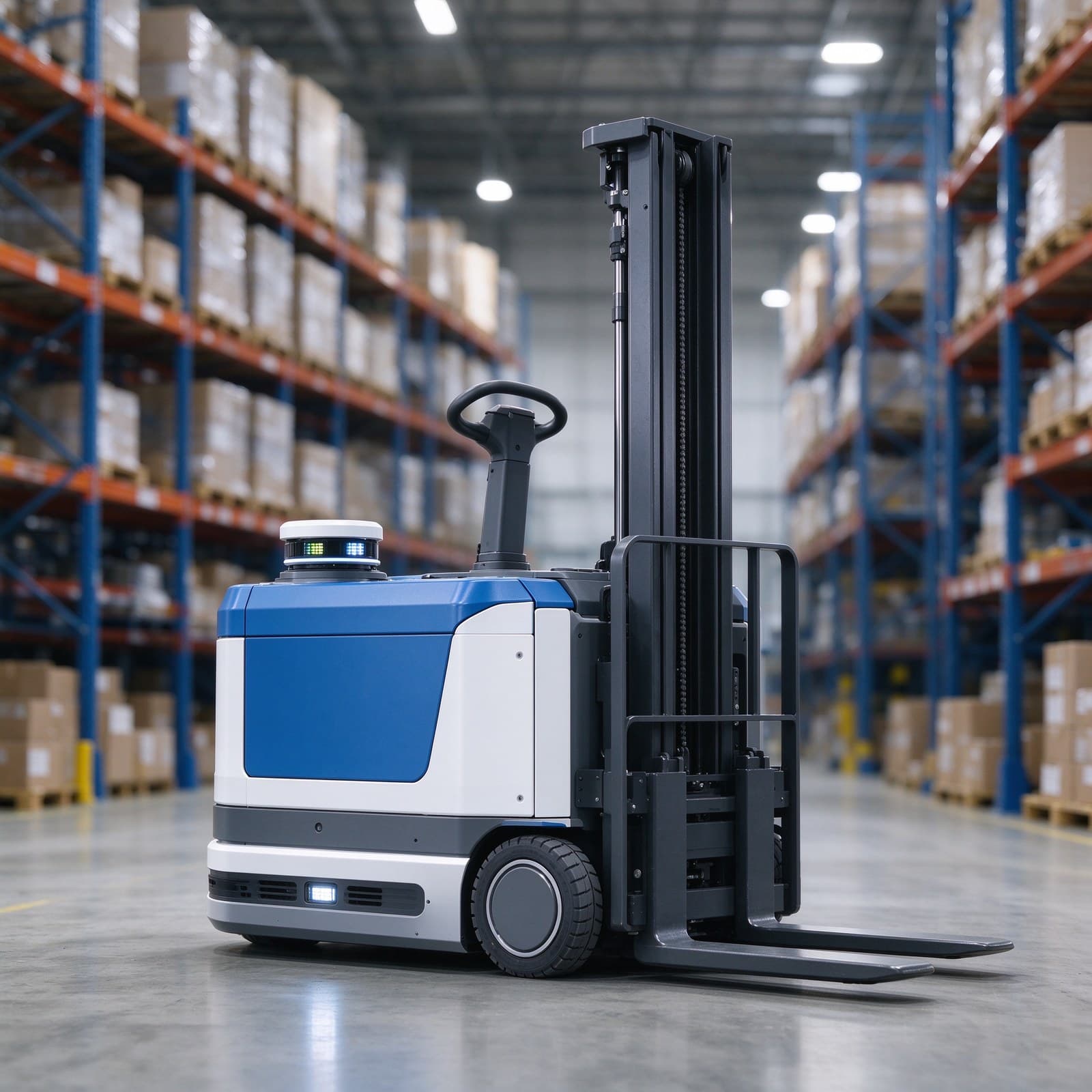 Laser SLAM Autonomous Pallet Truck 300kg for Warehouse Horizontal Transport