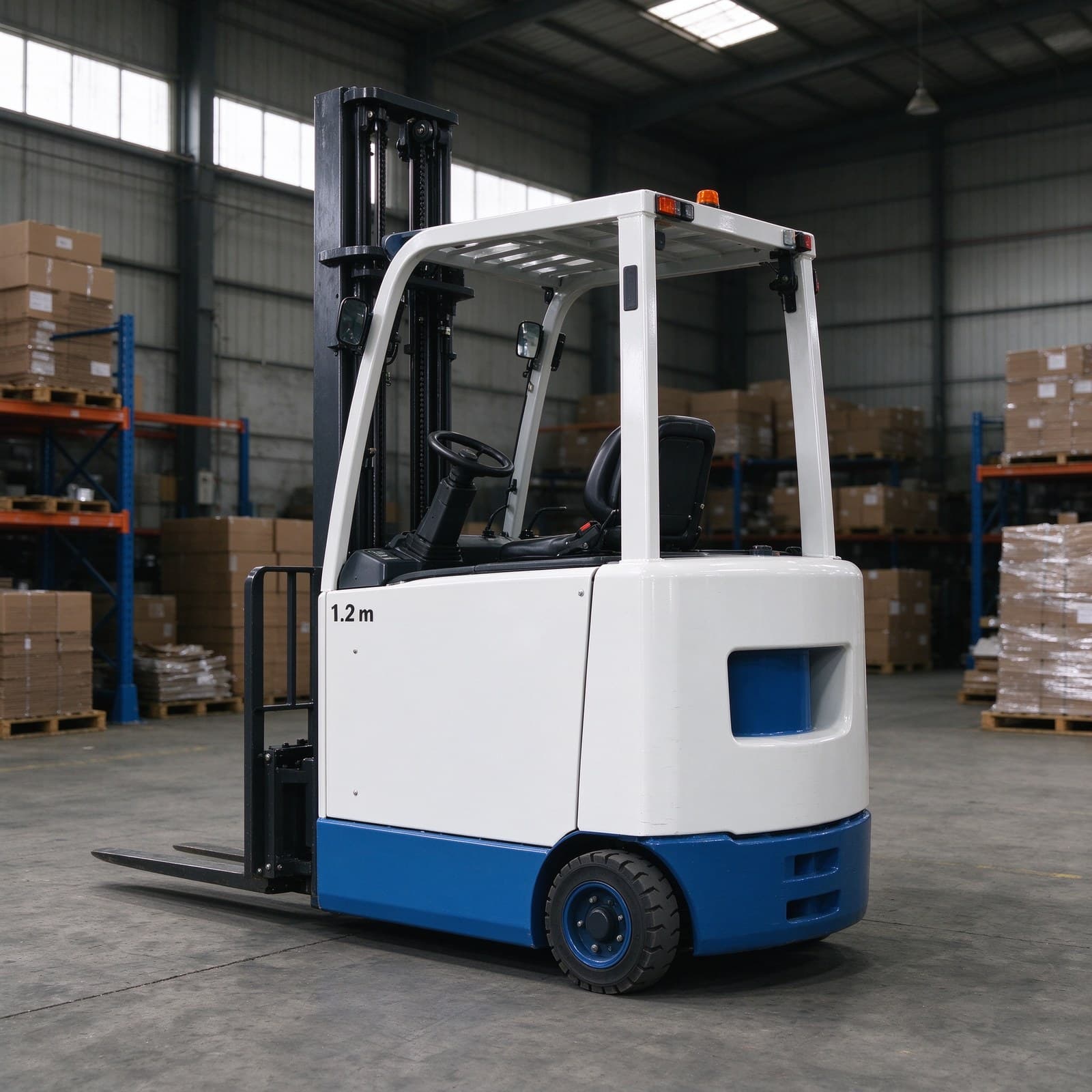 Electric Counterbalance Forklift 1.2T 1m Lift for Warehouses