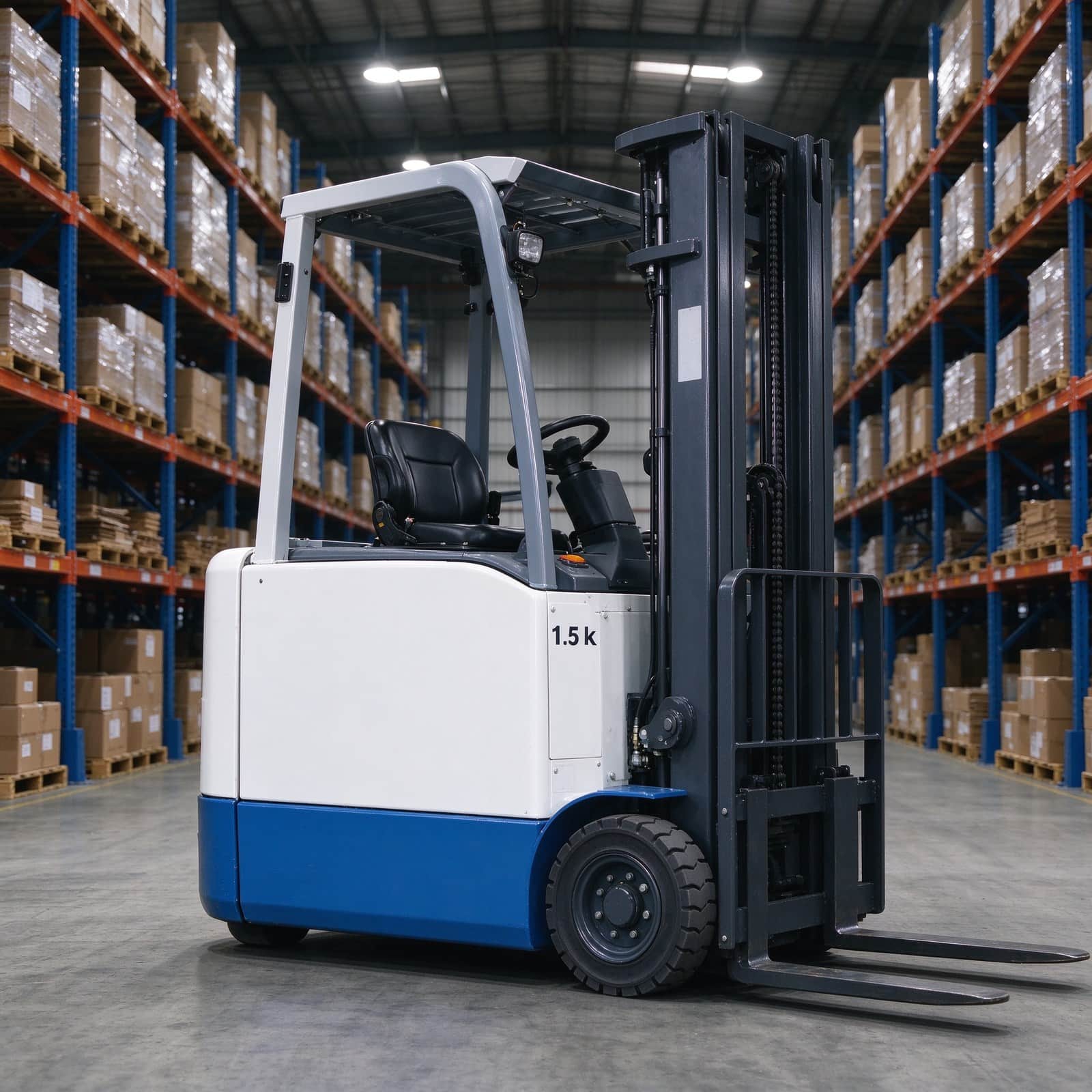Electric Counterbalance Forklift 1.5T for Warehouses