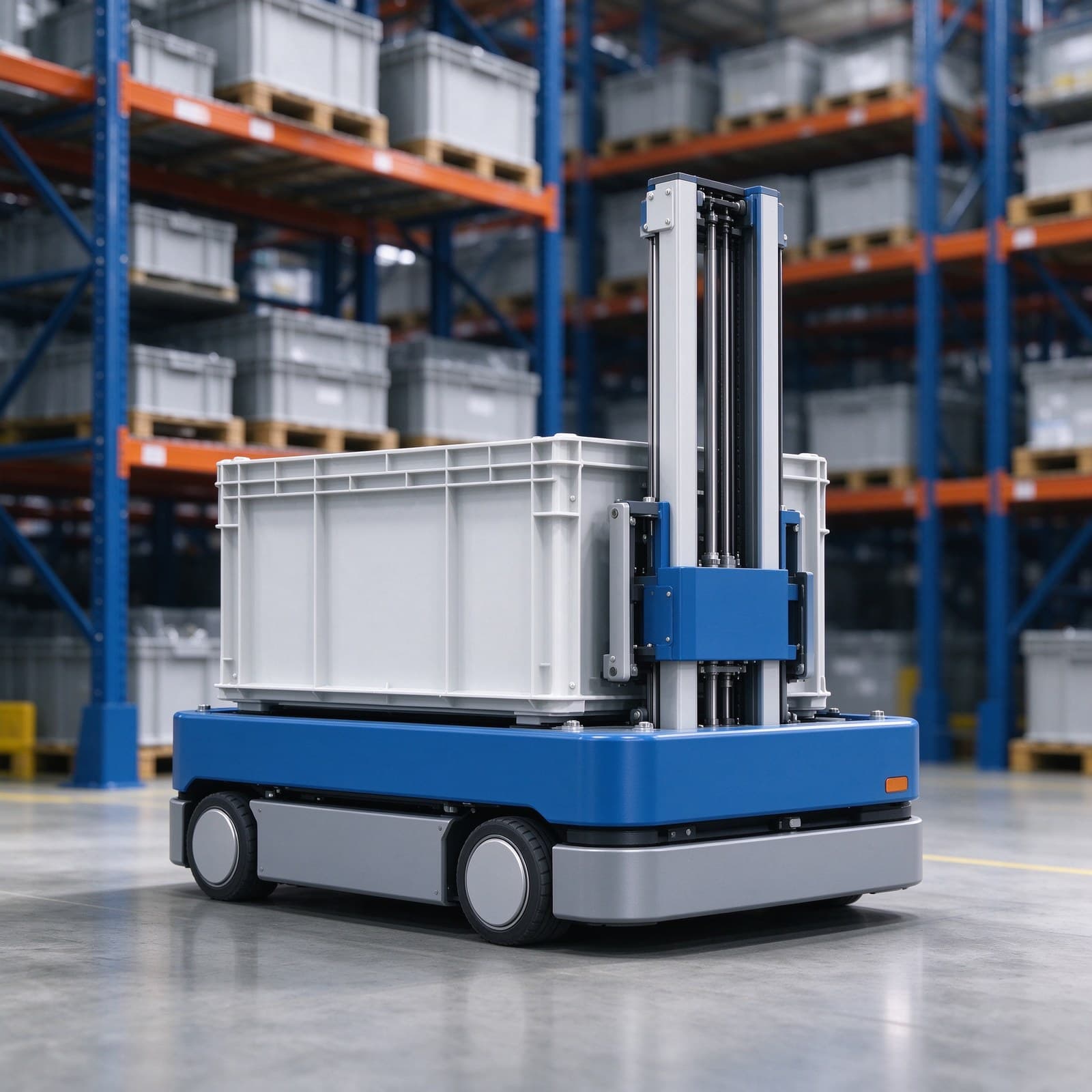 Zhenyu Robotics unmanned material handling robot with 30KG (Single Backpack) and QR Code