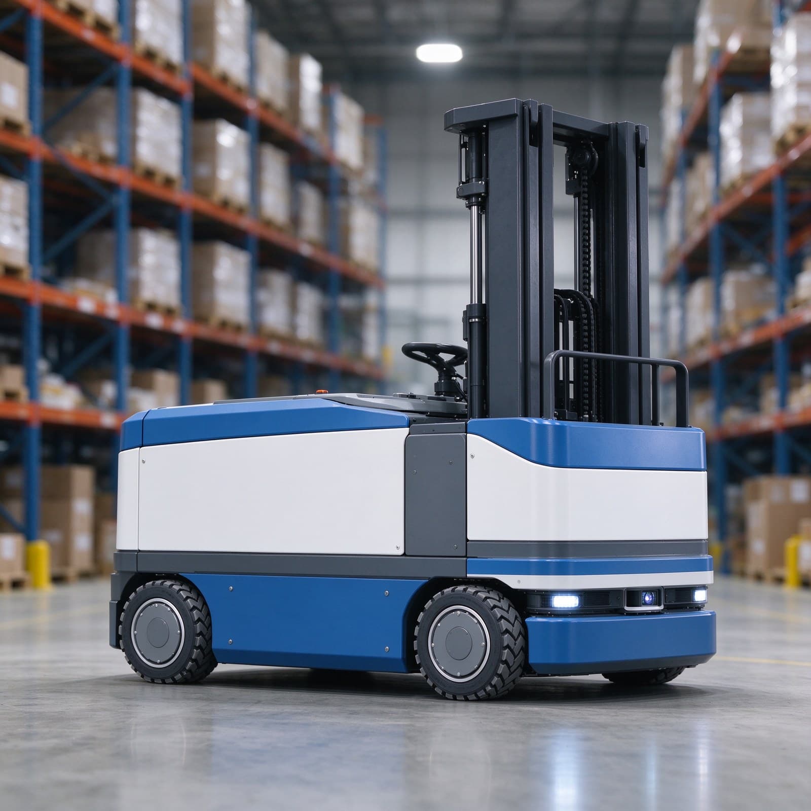 Laser SLAM Automatic Stacker Forklift 1t for Pallet Stacking Operations