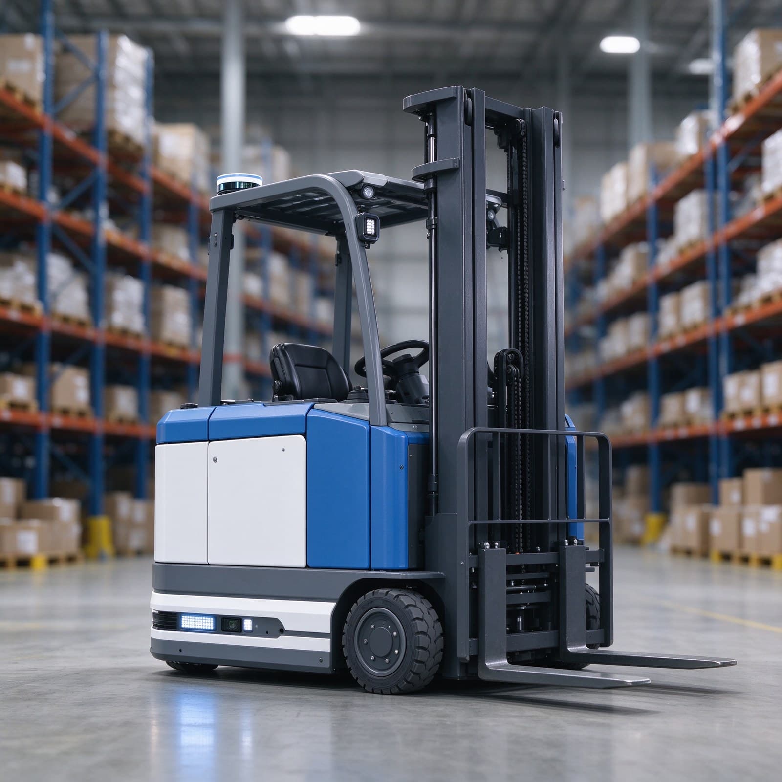 Laser SLAM Automatic Stacker Forklift 1.6t for Pallet Stacking Operations