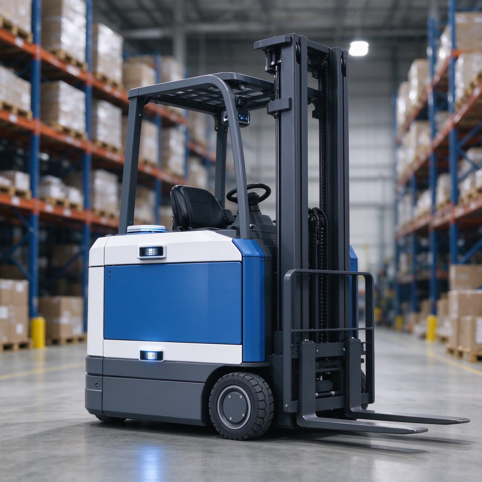 Laser SLAM Automatic Stacker Forklift 2t for Pallet Stacking Operations