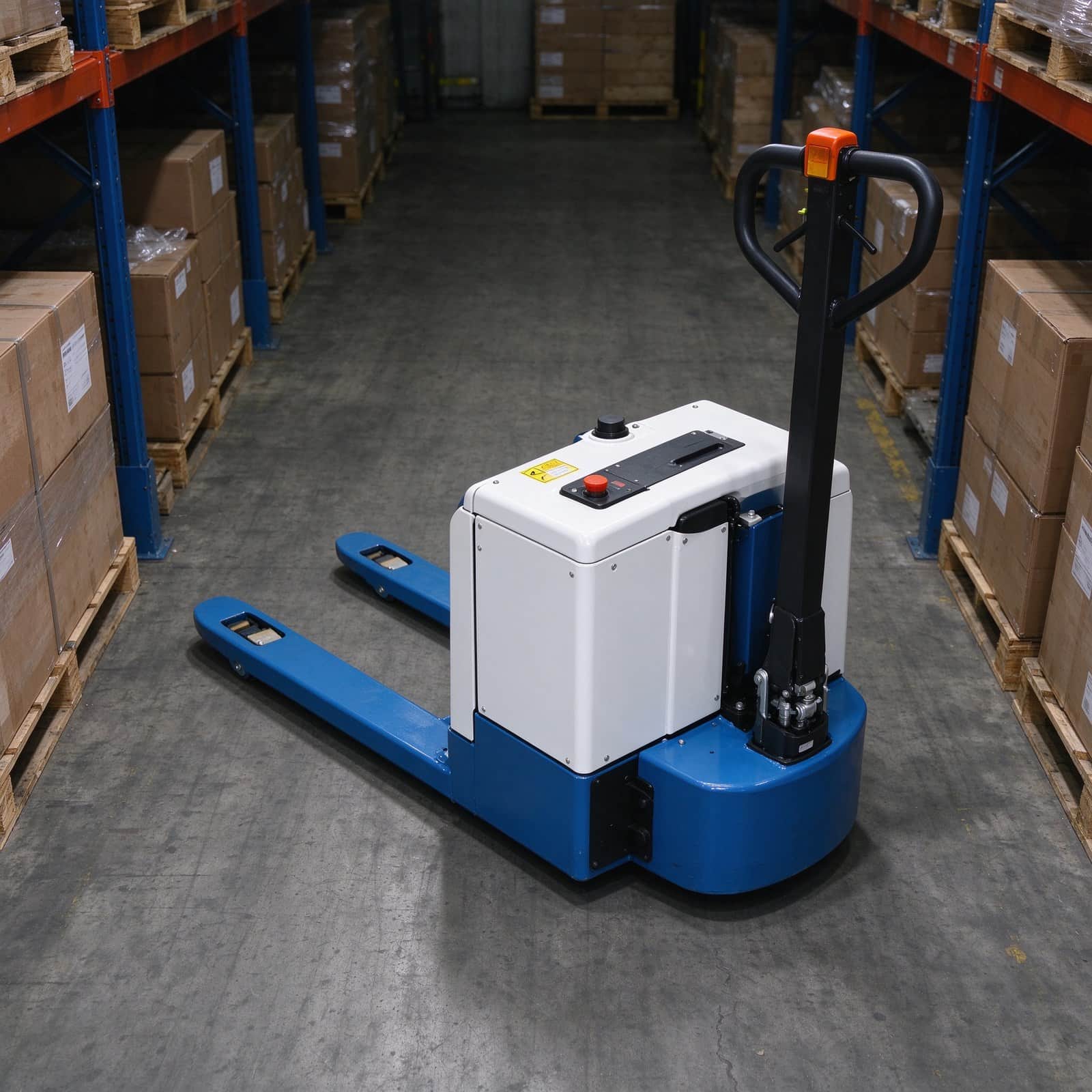1.5 Ton Compact Electric Pallet Truck, Hand-Jack Size