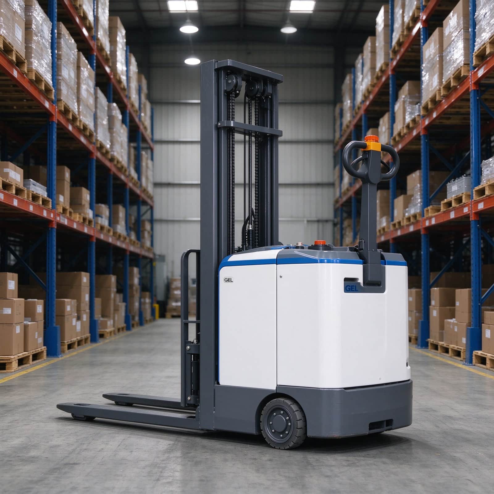 1.2-1.5 Ton Economic Walkie Electric Stacker with GEL Battery
