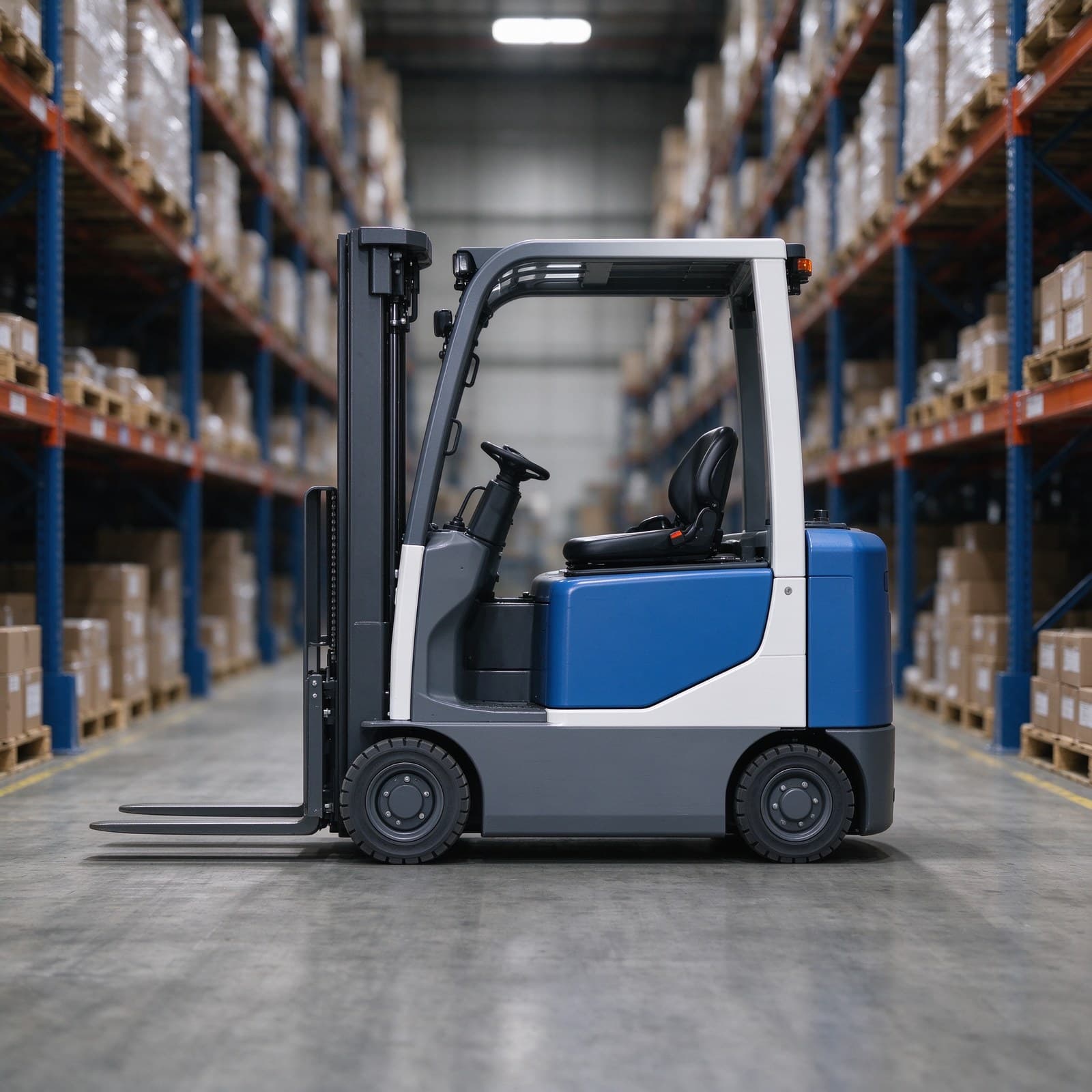 Light Duty AGV Reach Truck BR-F15R-MM 1.5T Narrow Aisle Stacking