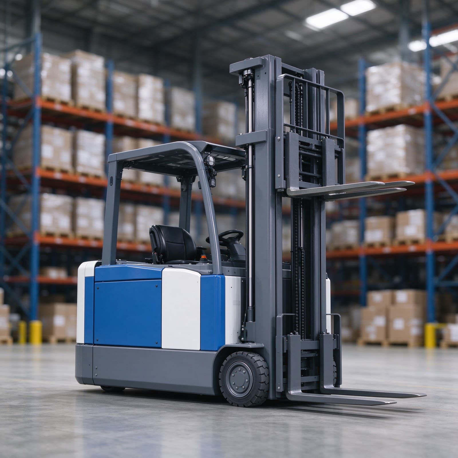 Stand-On AGV Reach Truck BR-F20R-MM 2T 2.5M Lift 3D Slam