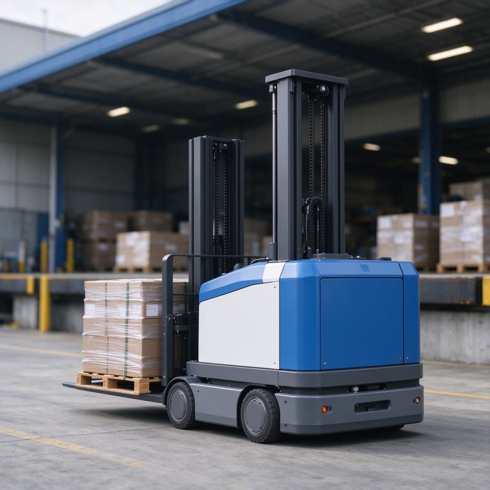 3D Laser SLAM AGV Forklift BR-F30P-LD 3T Heavy Pallet Mover