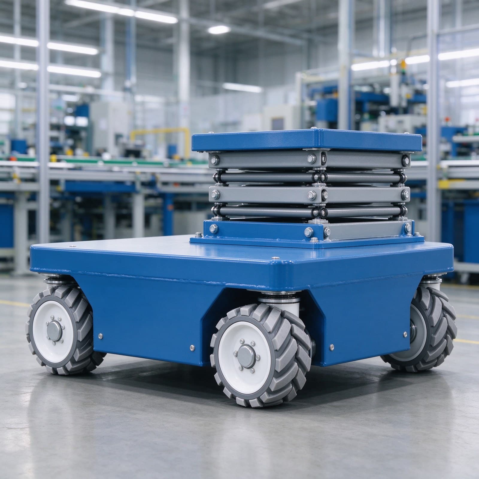 Zhenyu Robotics unmanned material handling robot with Side-extended platform fork to… and Laser, QR code, magnetic strip…