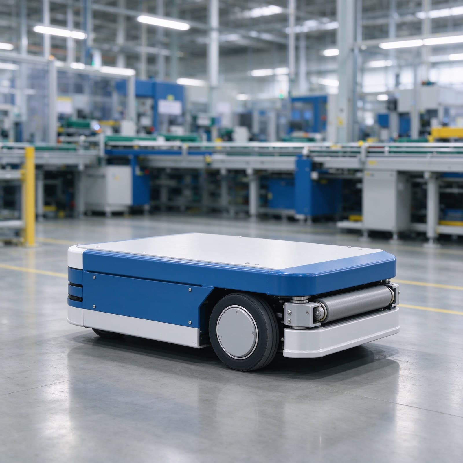 Zhenyu Robotics unmanned material handling robot with Precision roller docking, sing… and Laser, QR Code, Magnetic Strip…