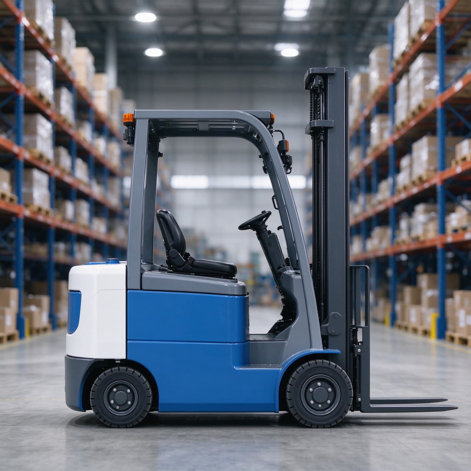 Stacker Agv with 1500kg Capacity for Automated Warehouse Material Transport