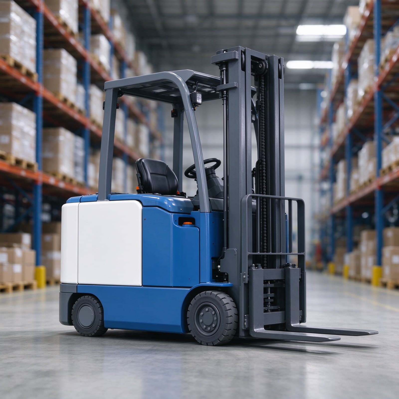 Stacker Truck AGV for Unmanned Material Handling with Rated Load Capacity 1500kg, Max. Lifting Height 3000/4500mm