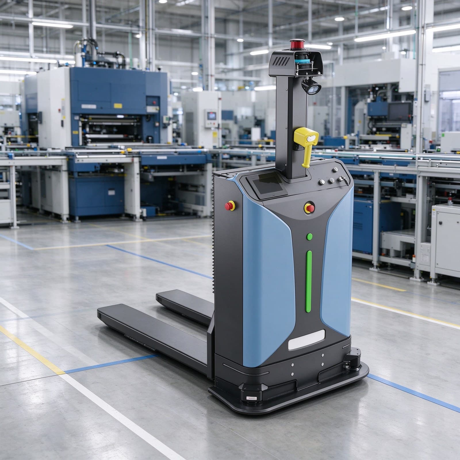Stacker Agv with 1000 kg Capacity for Automated Warehouse Material Transport