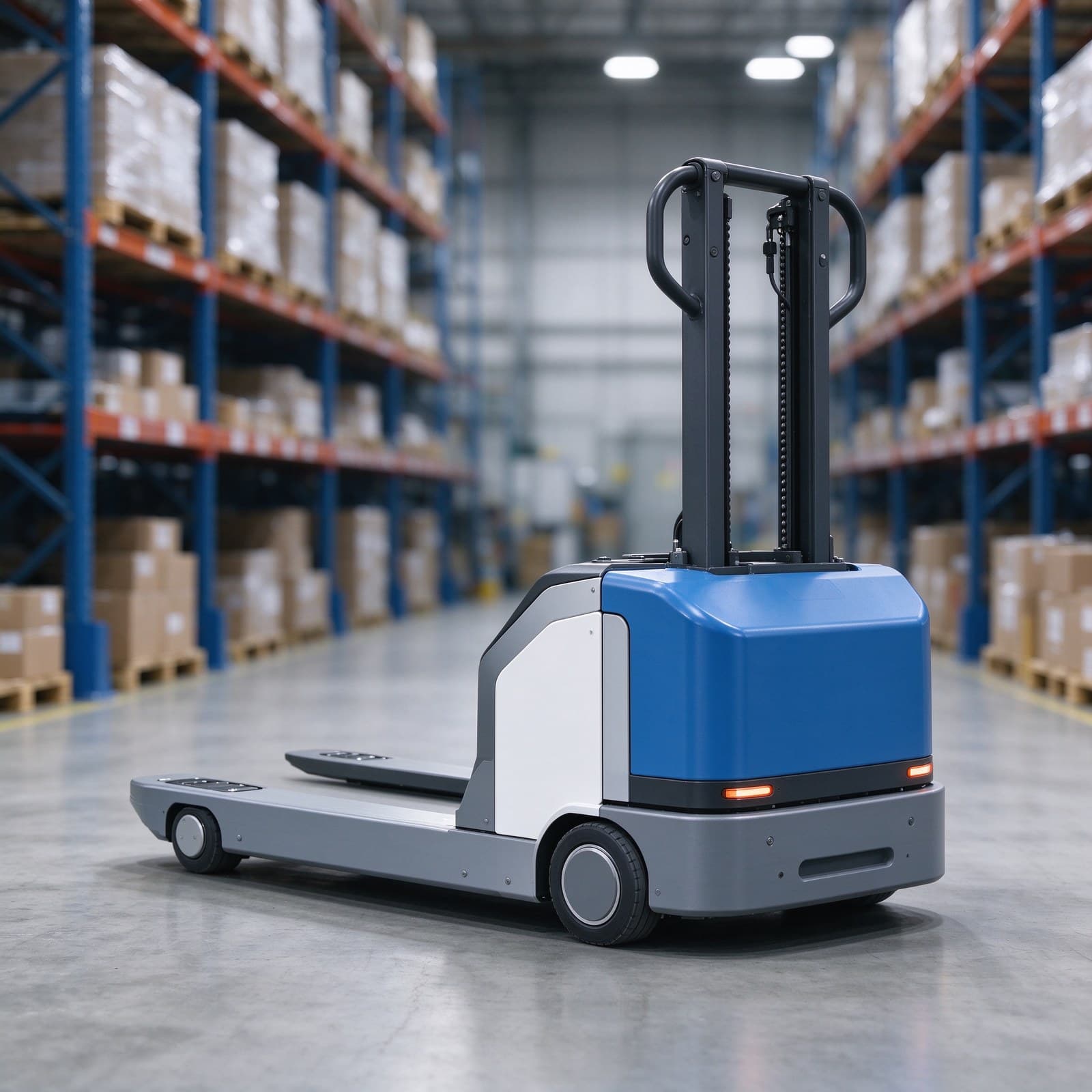 Pallet Truck Agv with 1000 kg Capacity for Automated Warehouse Material Transport