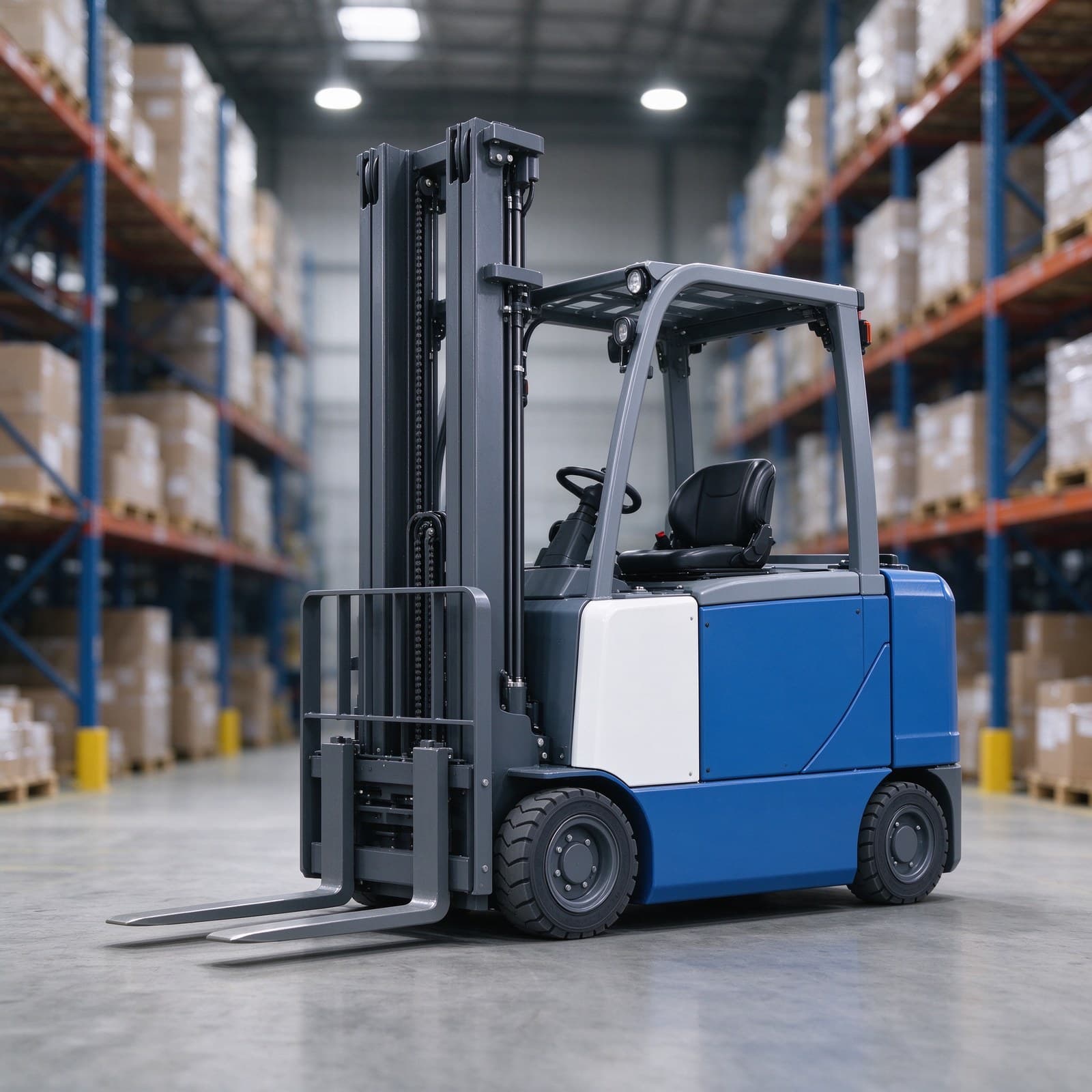 Stacker Truck AGV for Unmanned Material Handling with Rated Load Capacity 2000kg, Max. Lifting Height 6000mm