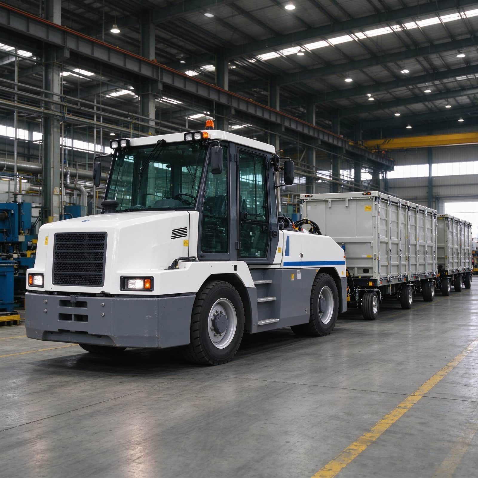 10 Ton Heavy Electric Tow Tractor for Tugger Train Systems