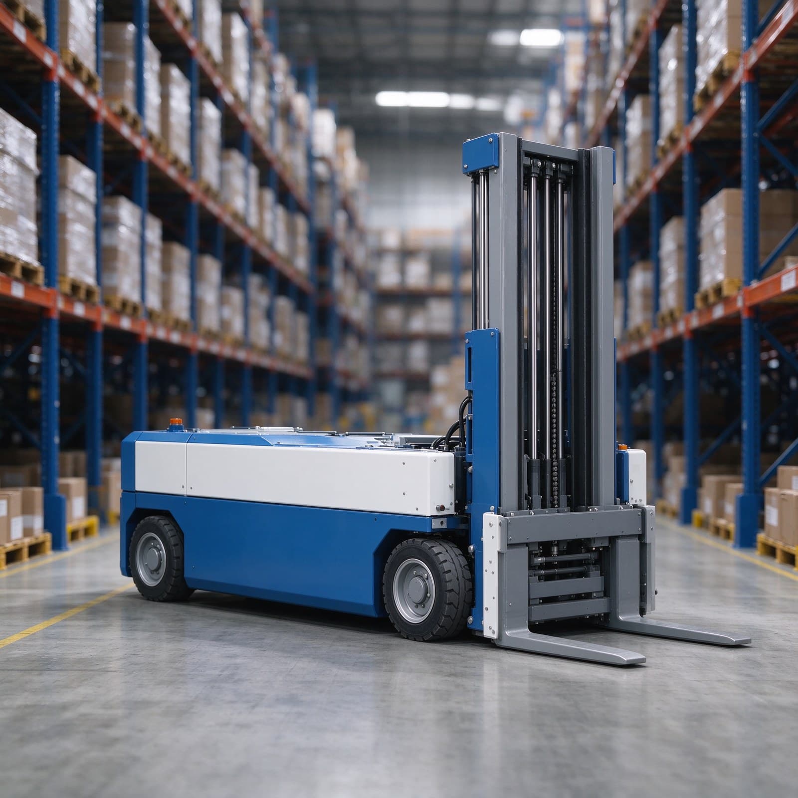 Zhenyu Robotics four-way warehousing shuttle with 80 kg