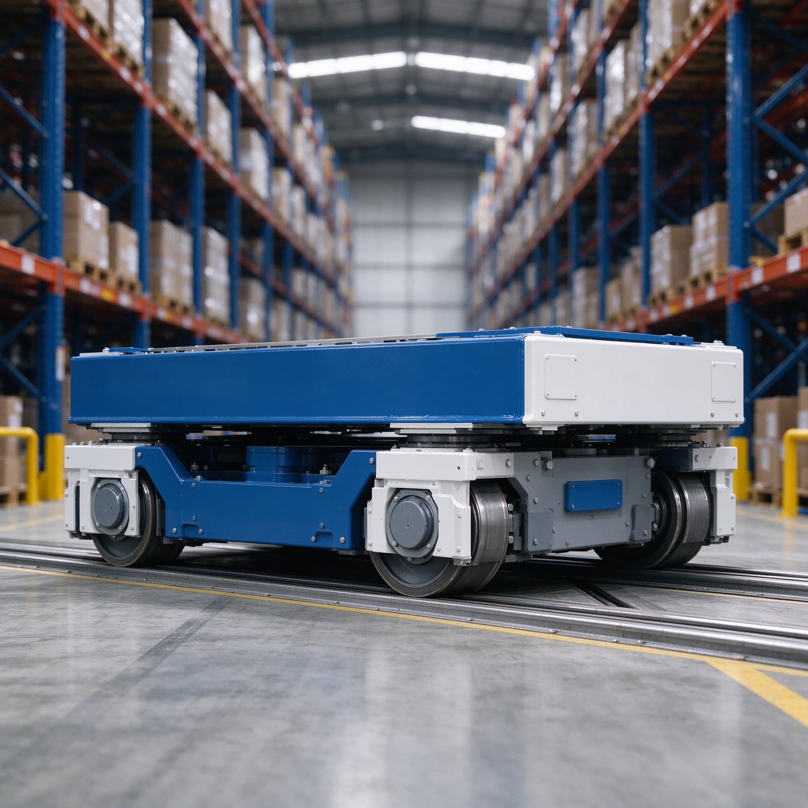 Zhenyu Robotics four-way warehousing shuttle with 0.5~0.9 m/s