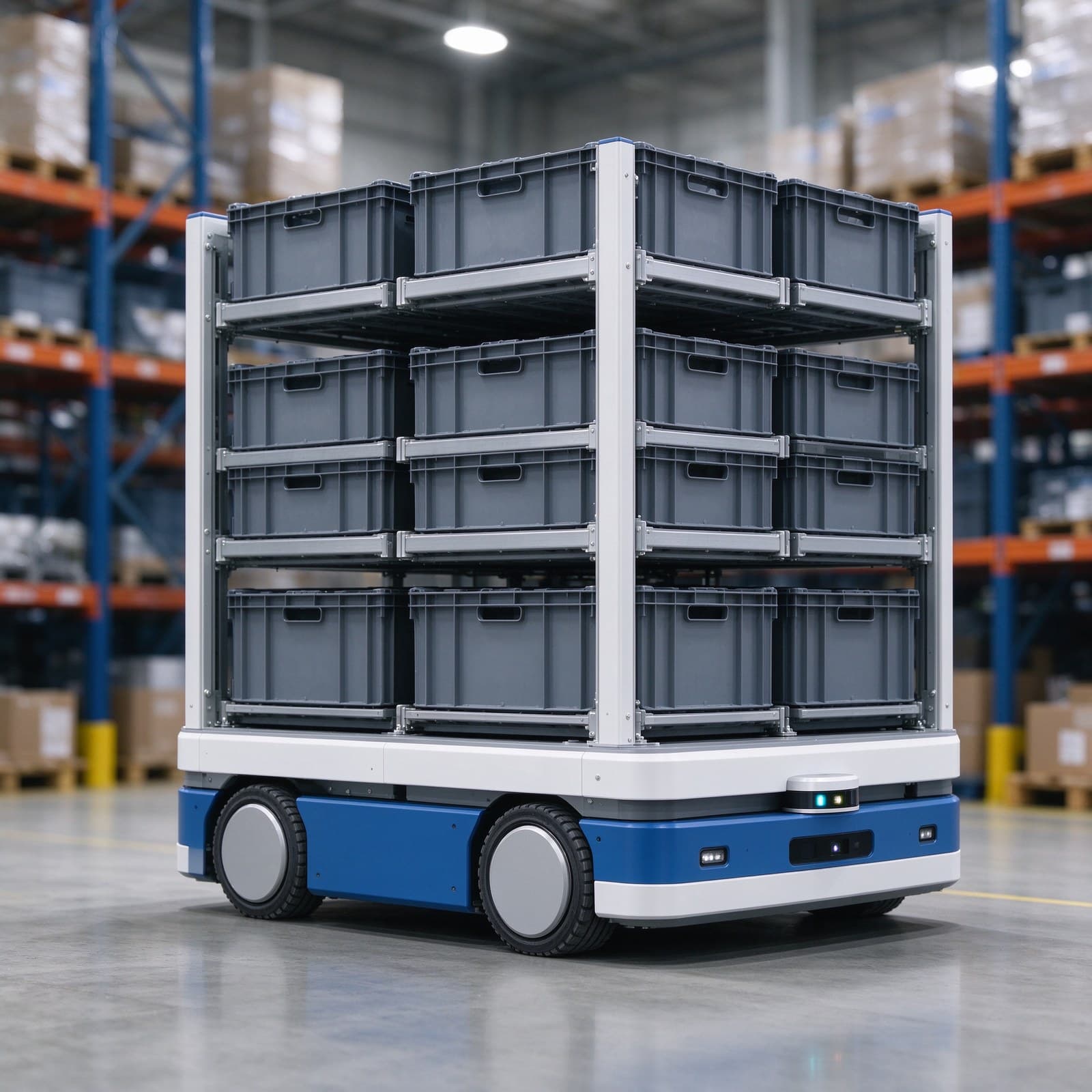 Laser SLAM Multi-Layer Bin Picking Robot for Goods-to-Person Fulfillment
