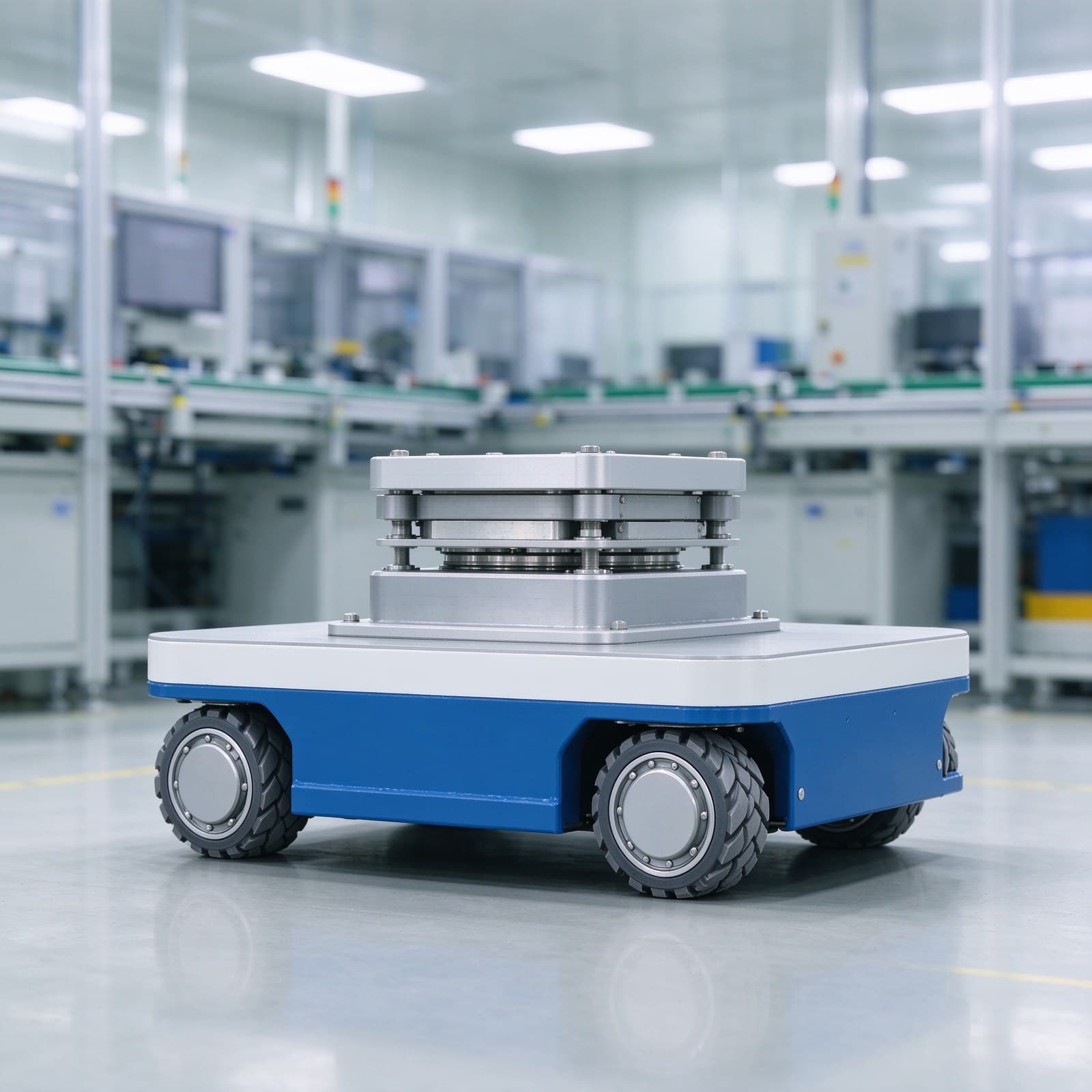 Zhenyu Robotics unmanned material handling robot with 1000kg (friction coefficient b… and Laser guidance
