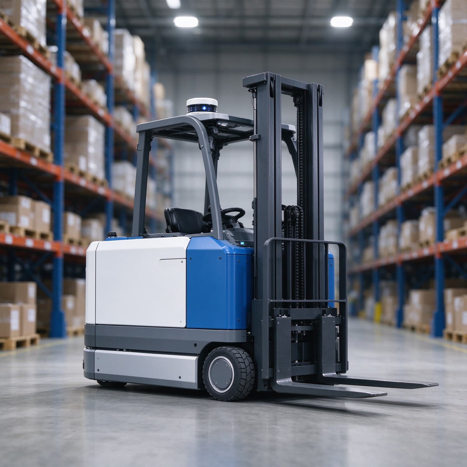 Zhenyu Robotics autonomous unmanned forklift with Pick-up ahead